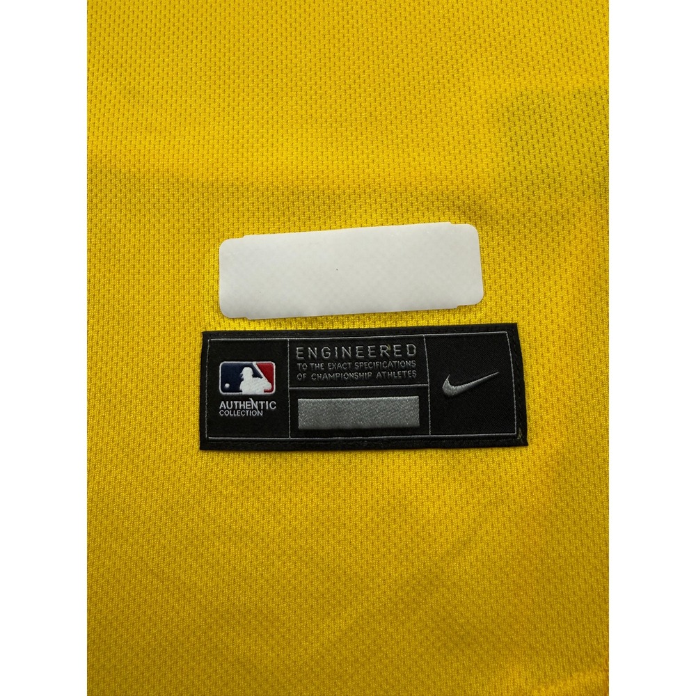 Nike Boston Red Sox City Connect Authentic Yellow Jersey Men's Sz 48 (L) MLB 617 - Picture 4 of 15